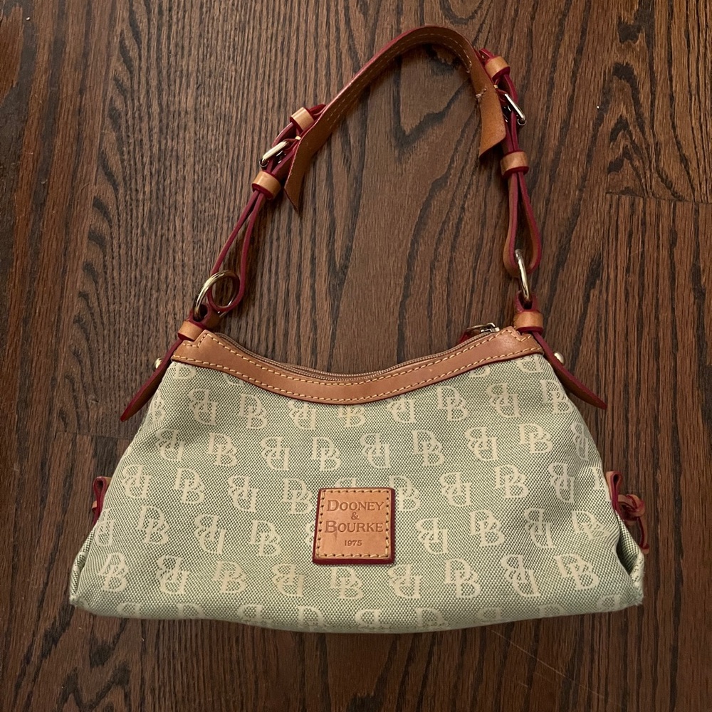 Dooney & Bourke Green, Tan and Brown Women's Bag